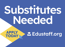 SUBSTITUTES ALWAYS NEEDED!