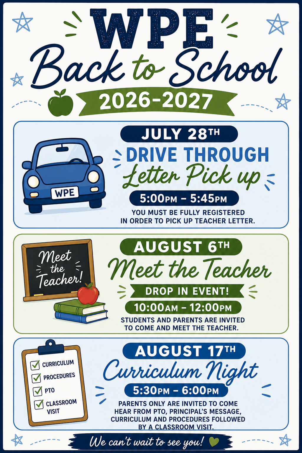 Back to School Dates