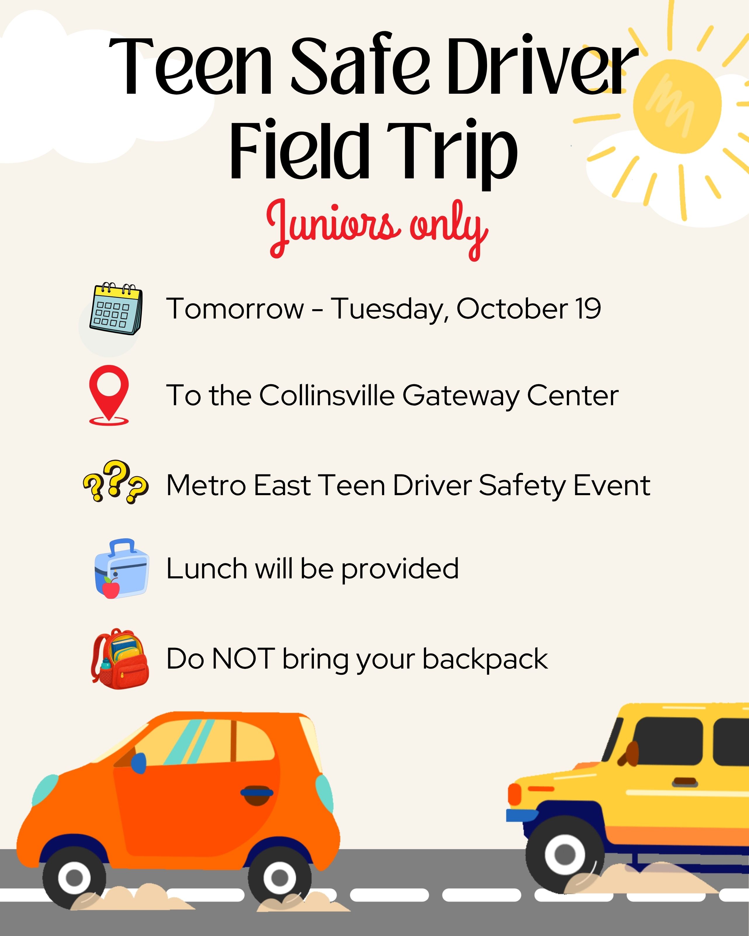 Juniors only field trip 