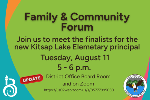 KLE Principal Search:  Family & Community Forum (updated location)