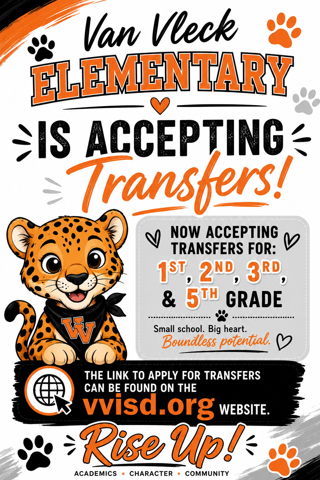 VVISD Is Accepting Transfers At VVE