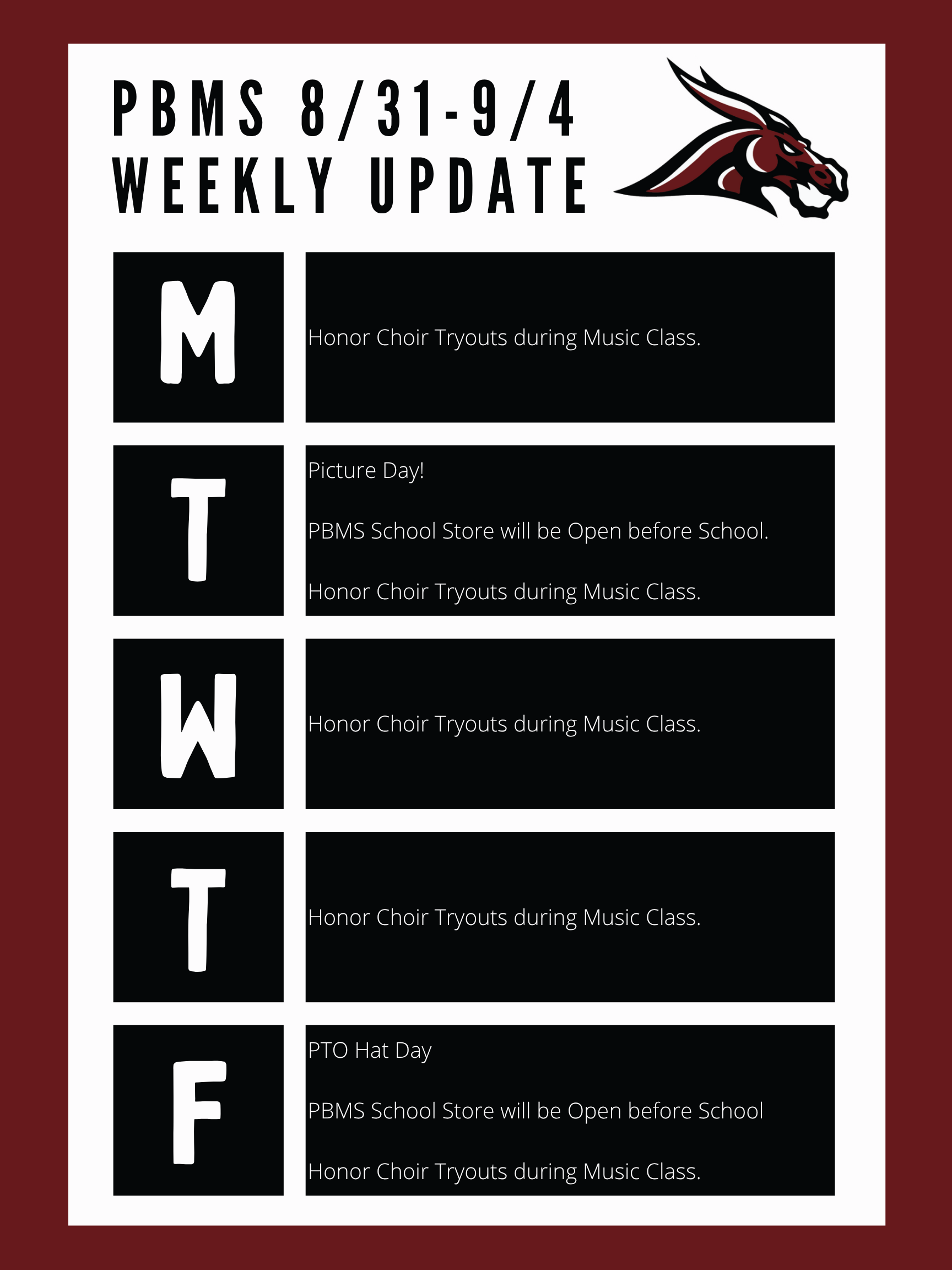 Weekly Update!