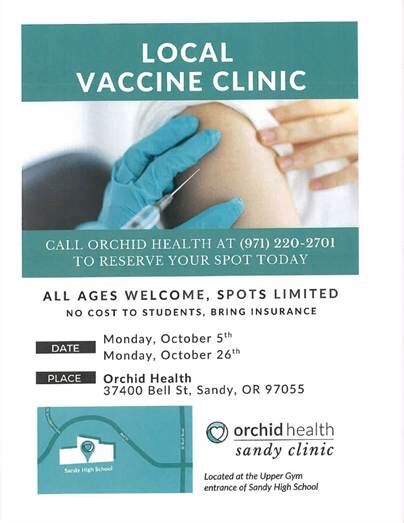 Vaccine Clinic
Orchid Health SHS
10/26/26