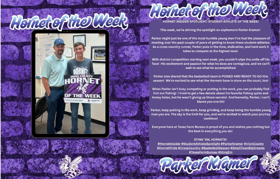 HORNET OF THE WEEK