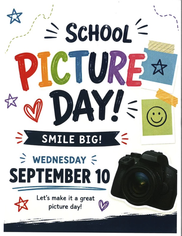 School Picture Day Sept. 10th
