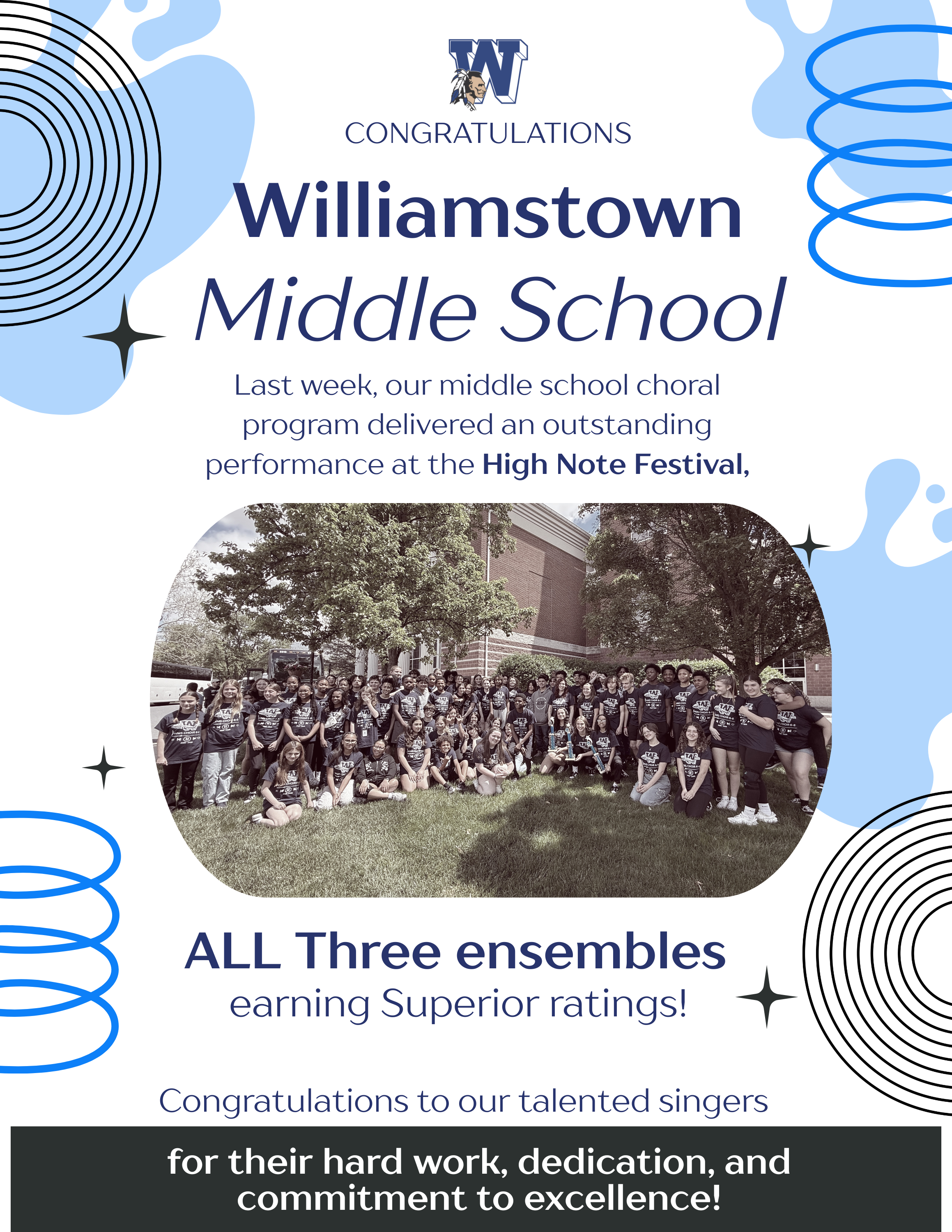 WMS Choir Victory at the High Note Festival