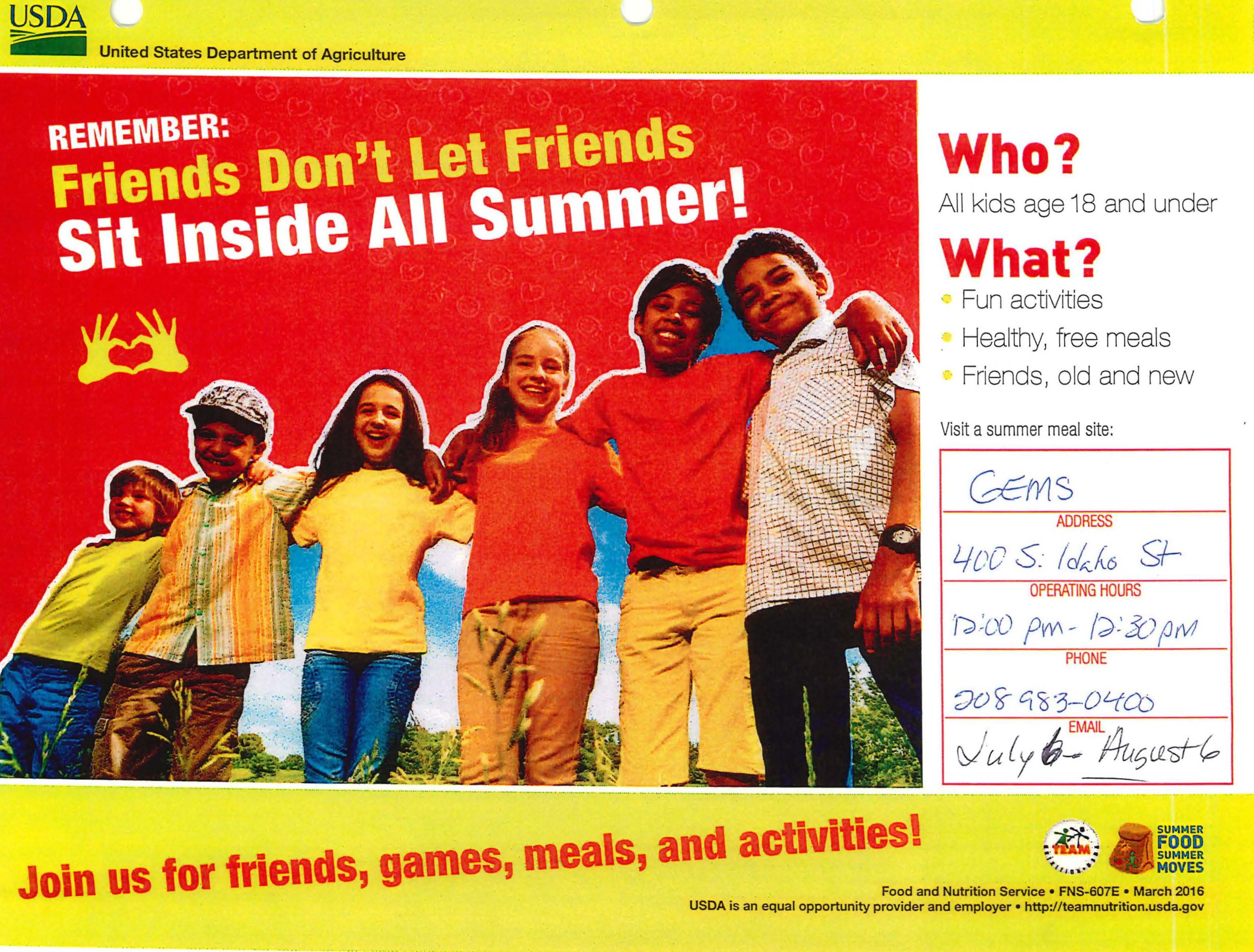 🌞 Free Summer Meals! 🍎