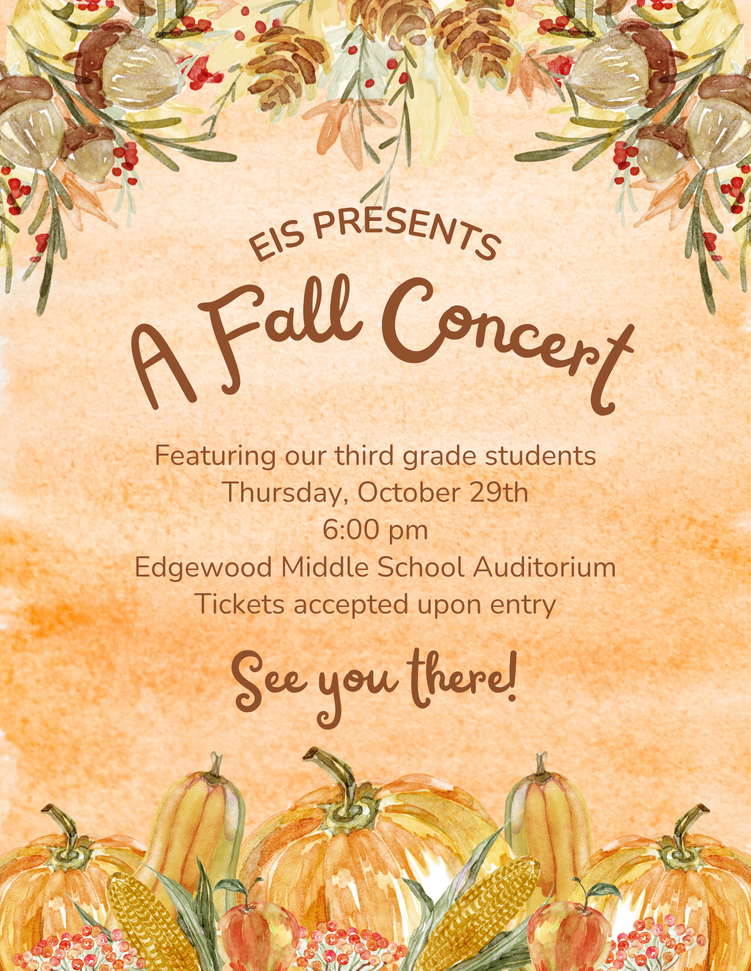 Third Grade Fall Concert