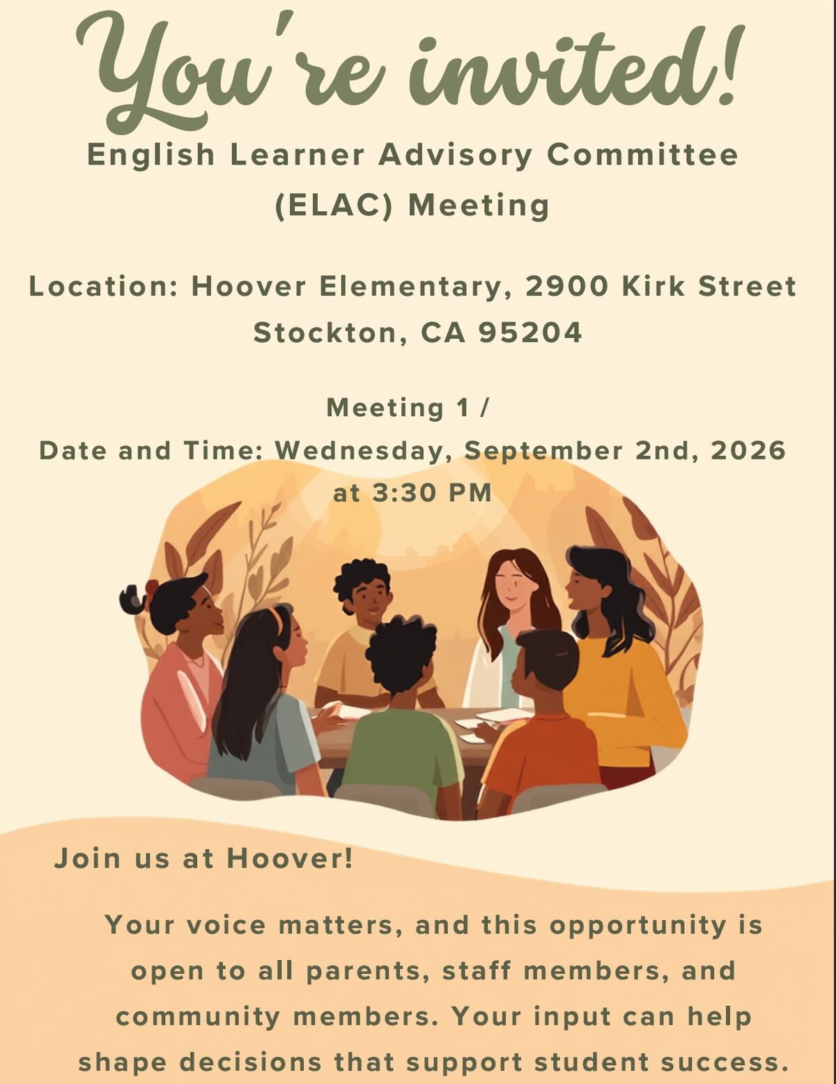 📢 Hoover Families: You’re Invited!