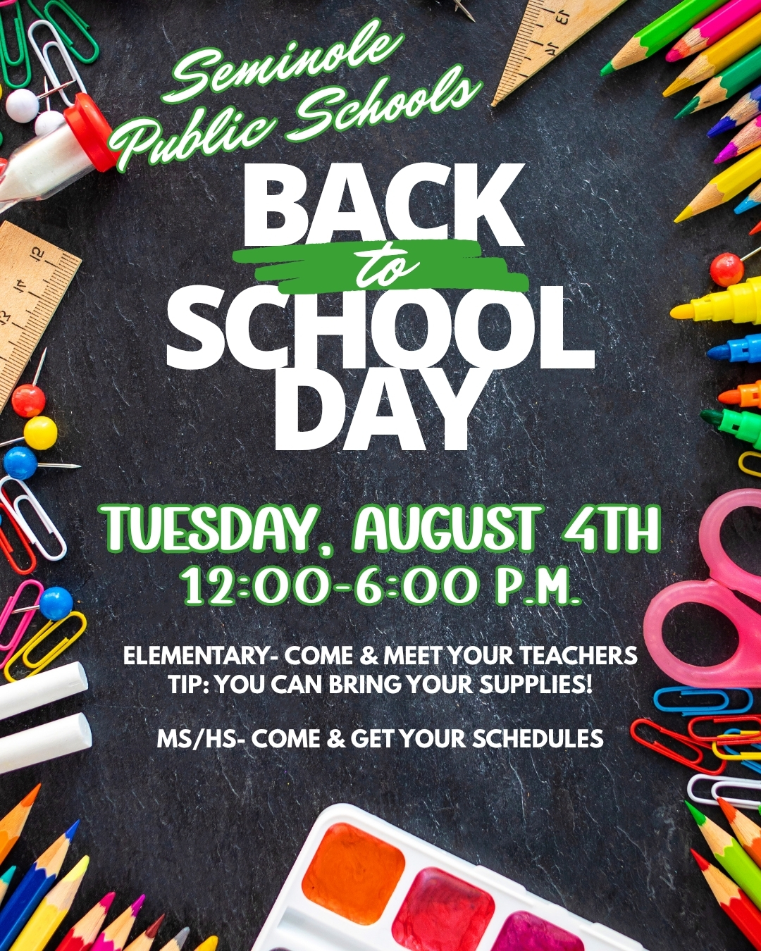 BACK TO SCHOOL EVENT