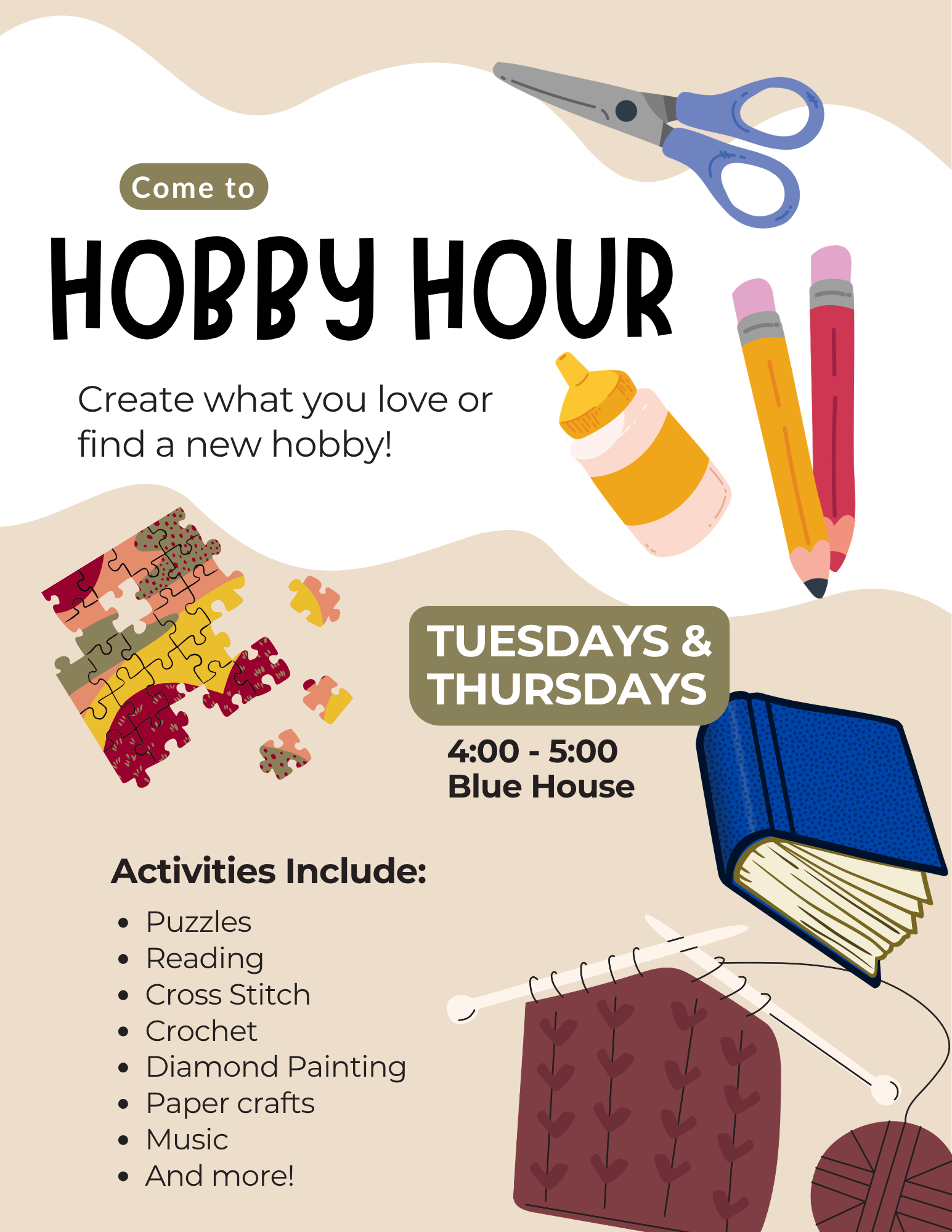 ANNOUNCING HOBBY HOUR CLUB at EMS
