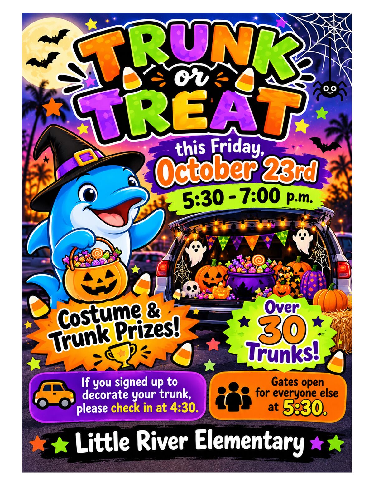 Trunk or Treat this Friday, October 23rd, 5:30-7:00pm