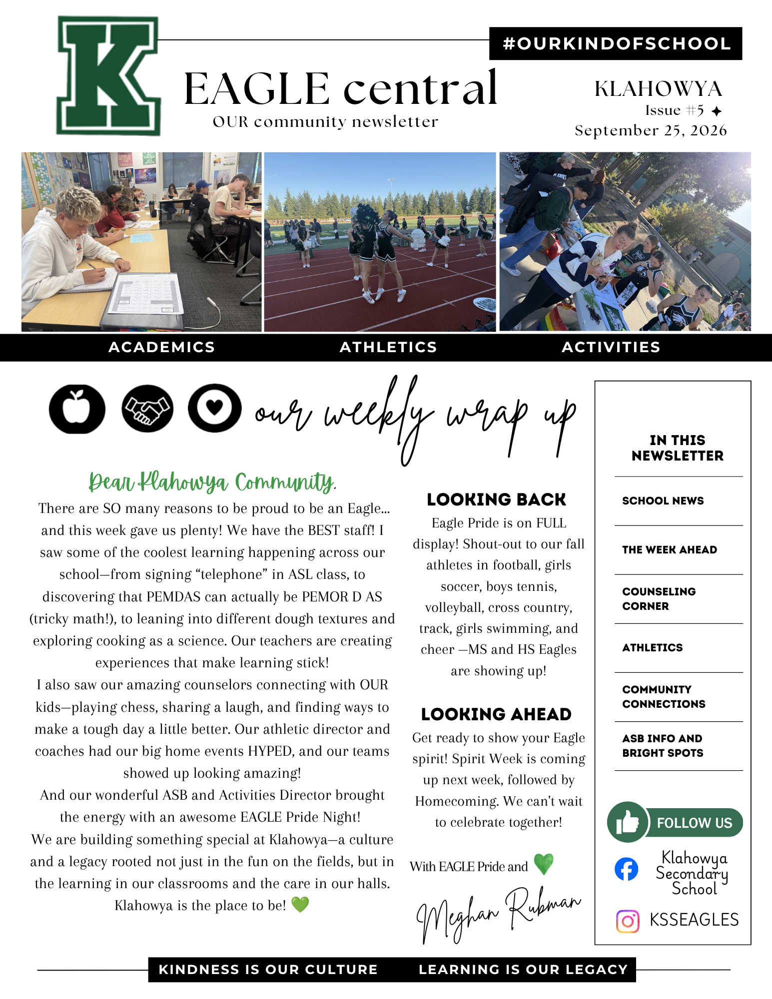 Eagle Central Newsletter