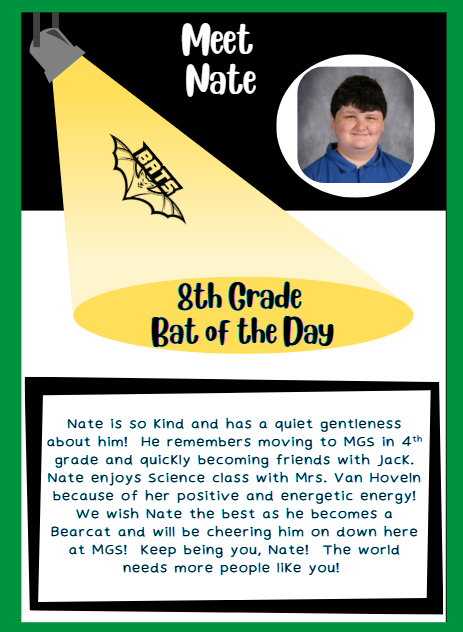 8th Grade Bat of the Day