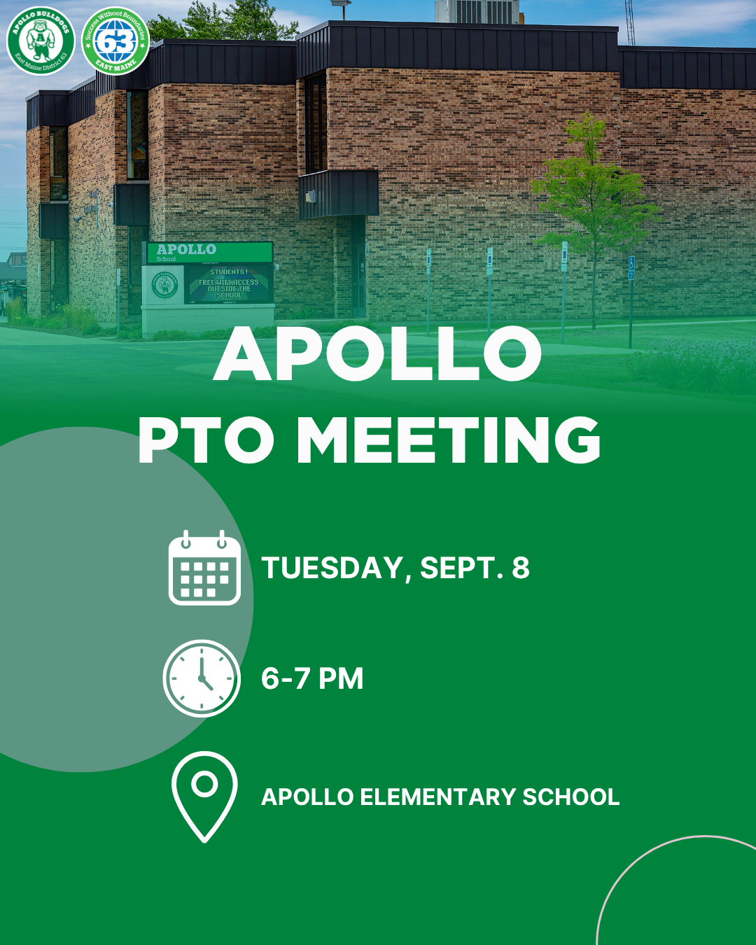 PTO Meeting on September 8