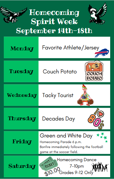 Homecoming Week begins Sept. 14 