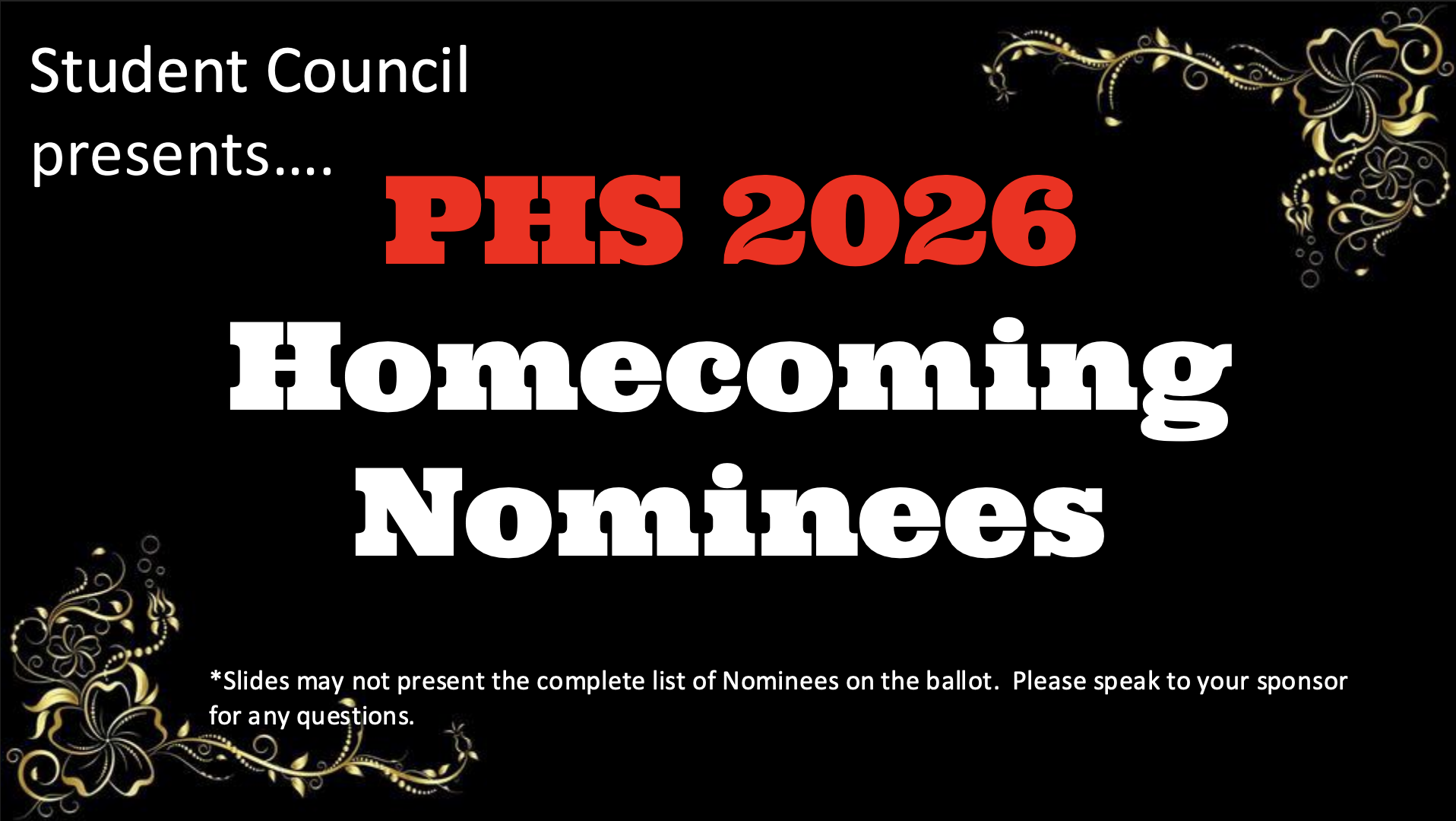 VOTE HERE! Meet Your 2026 Homecoming Nominees! 👑 
