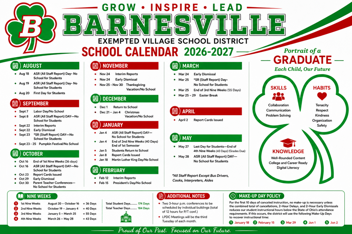 District Calendar 2026-2027