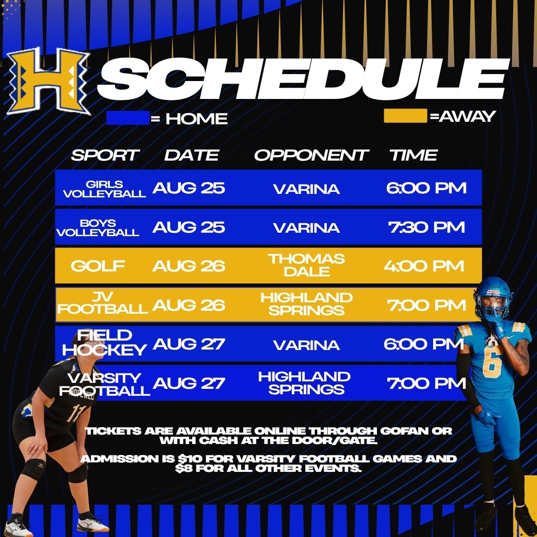 This Week's Game Schedule