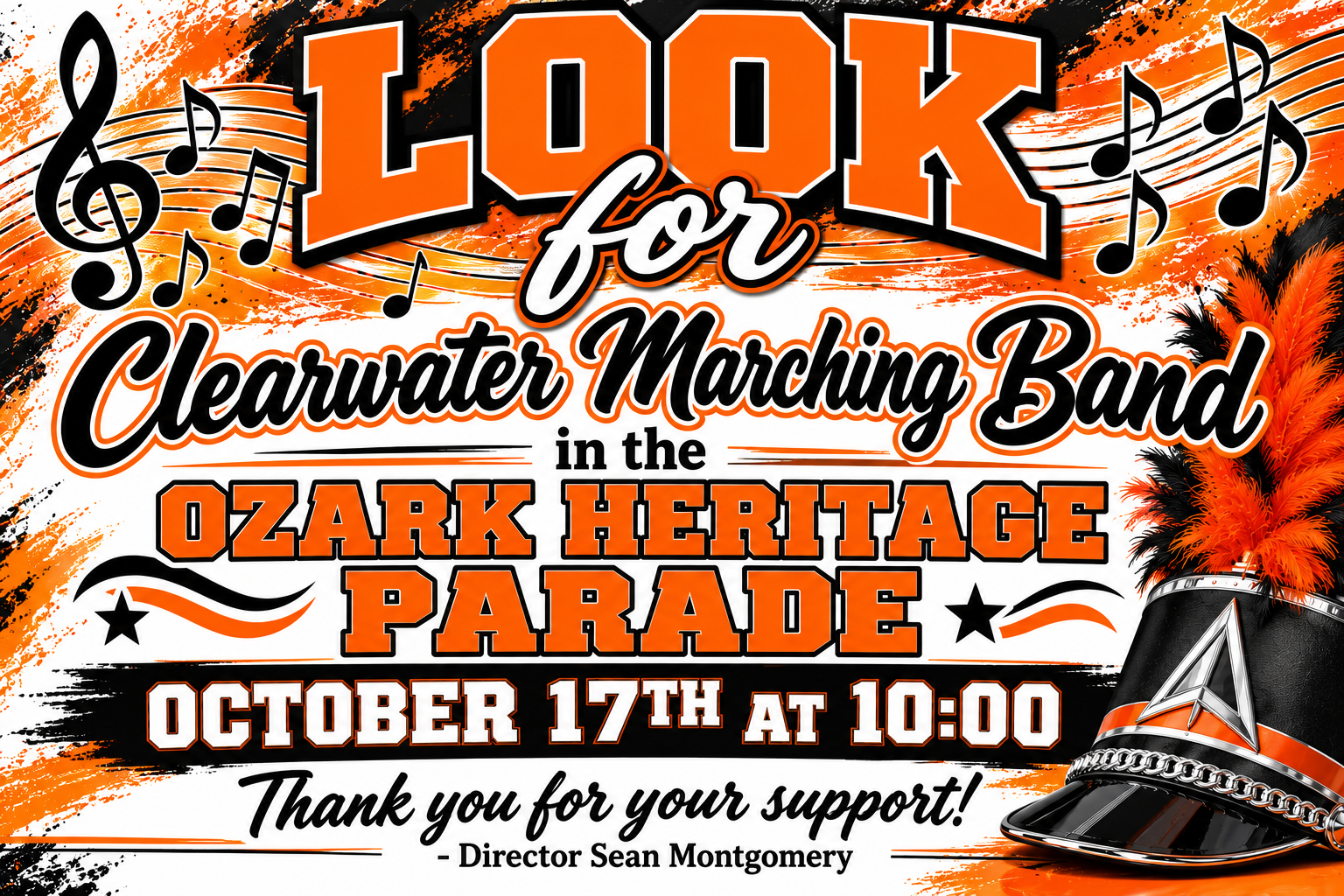 CHS Band marching in the parade