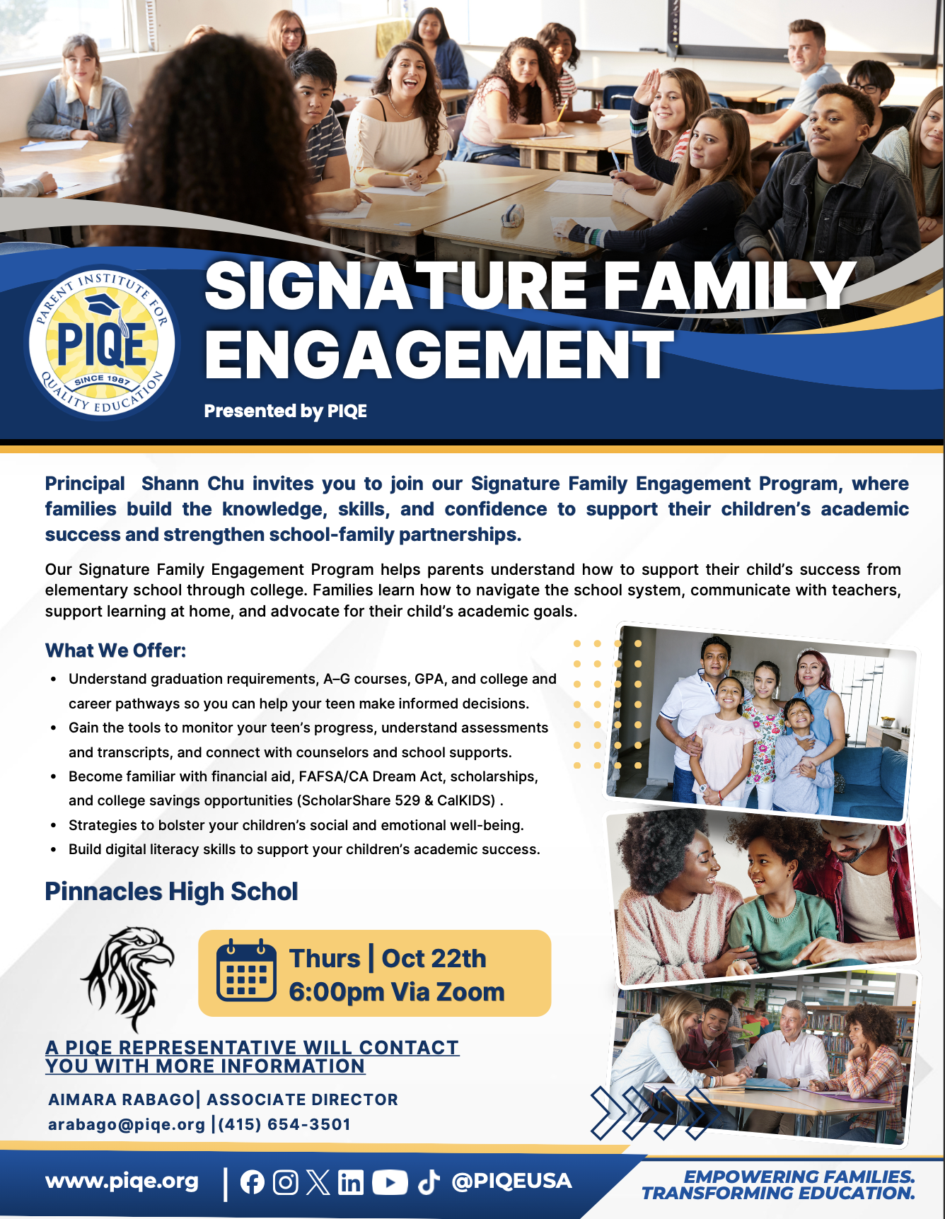 PHS - Signature Family Engagement Program PIQE