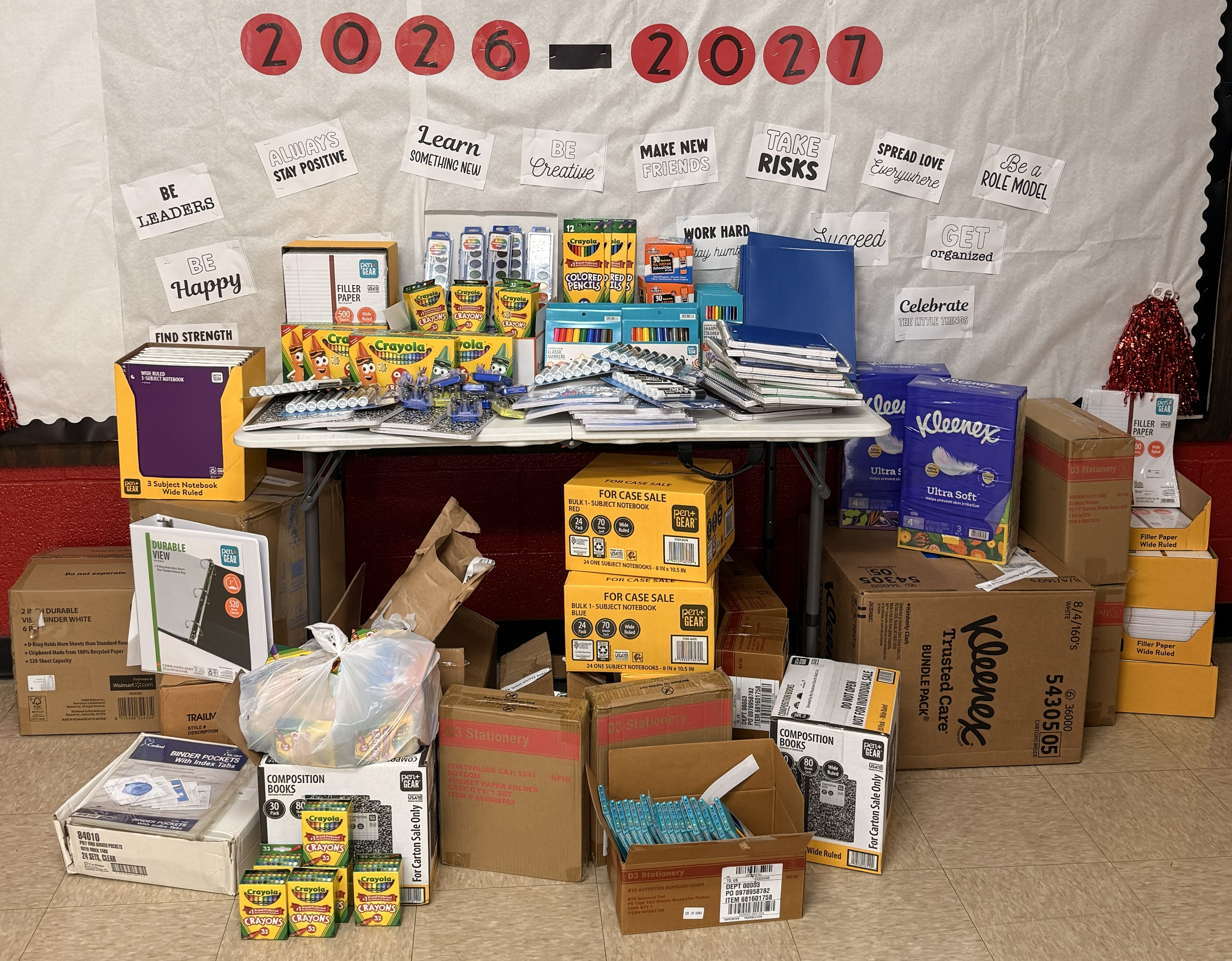 School Supplies, Thank you!