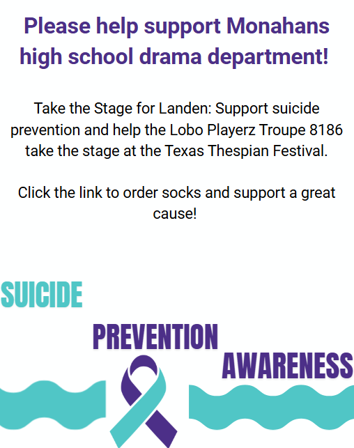 Support the High School Drama Dept and a great cause!