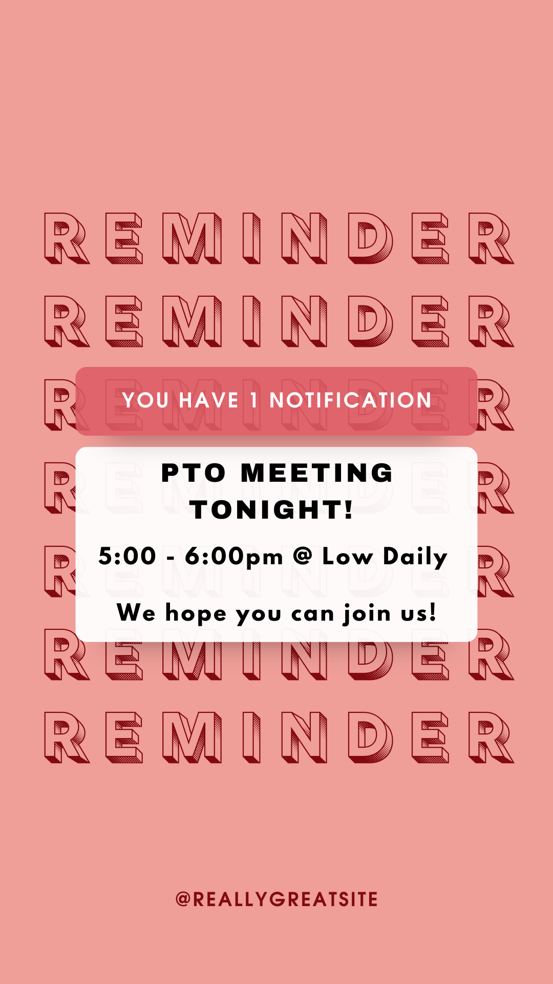 PTO Meeting TONIGHT!