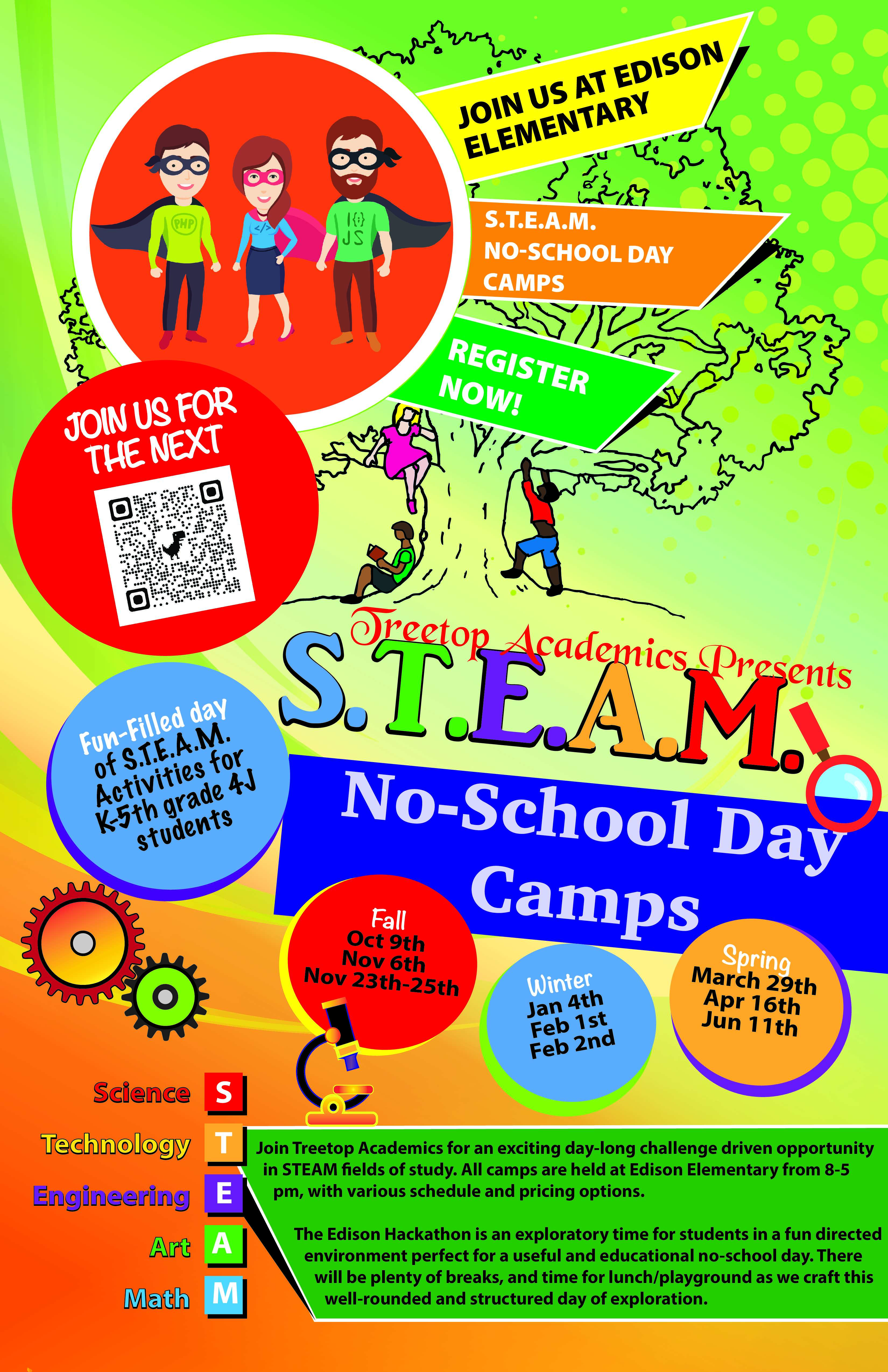Tree Top Academics No School Day Camps