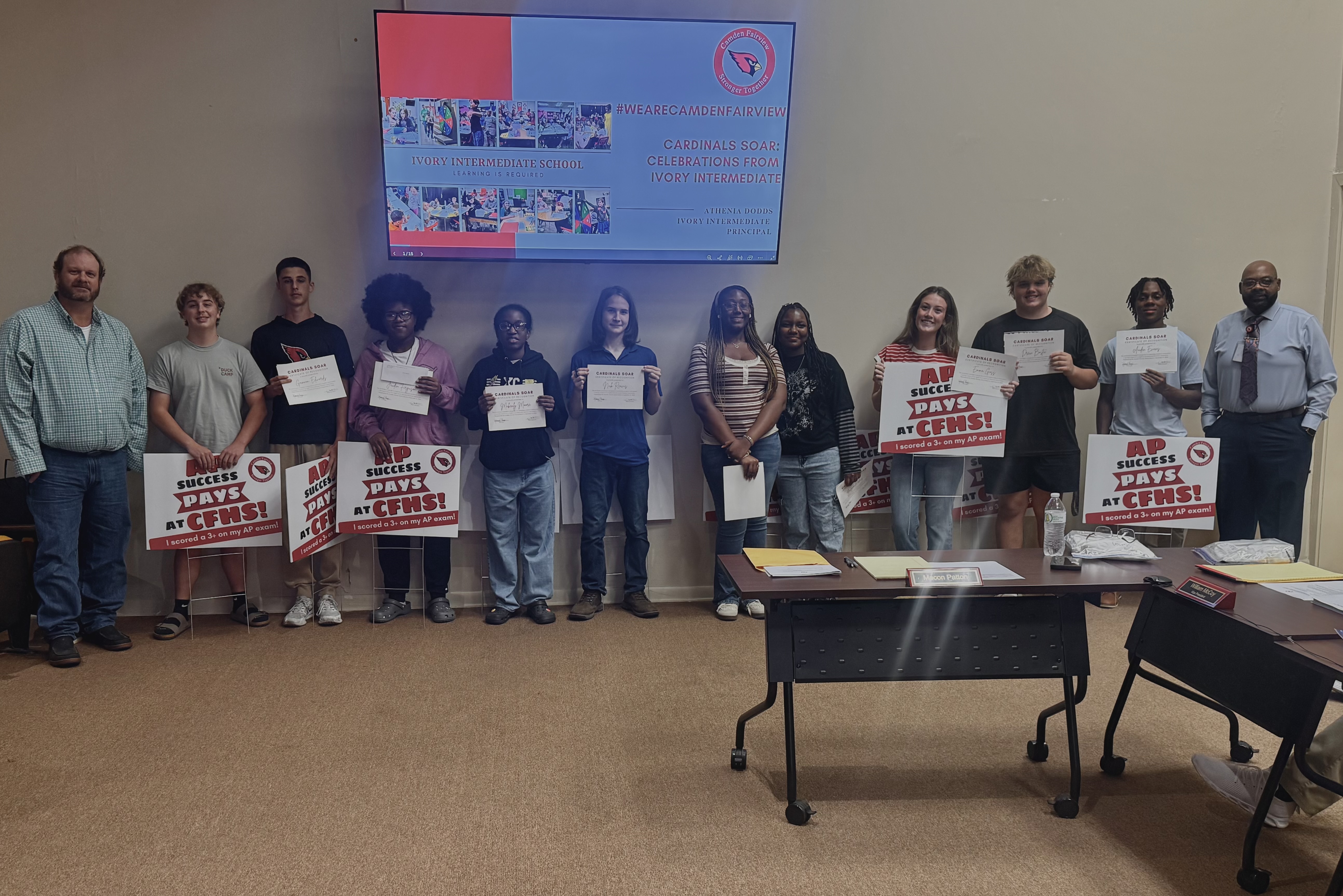 AP Pays at CFHS! Camden Fairview Rewards AP Students and Teachers for Academic Excellence