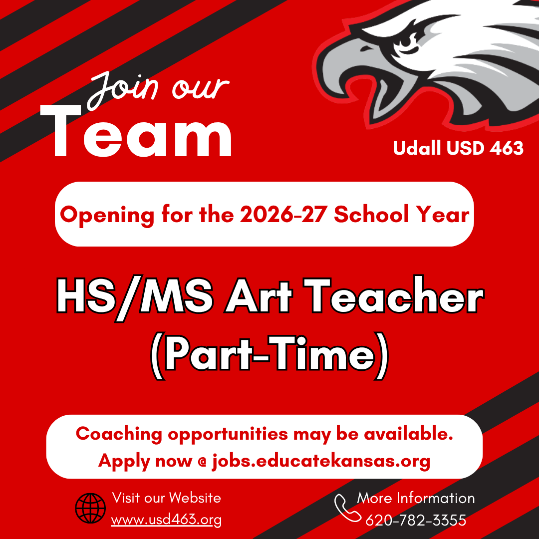 USD 463 is Now Hiring HS/MS Art Teacher