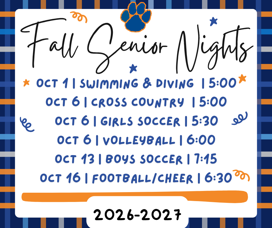 Fall Senior Nights