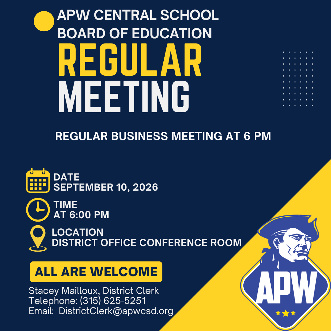 September 10, 2026 BOE Meeting Notice