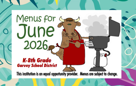 June 2026 K-8th Menus