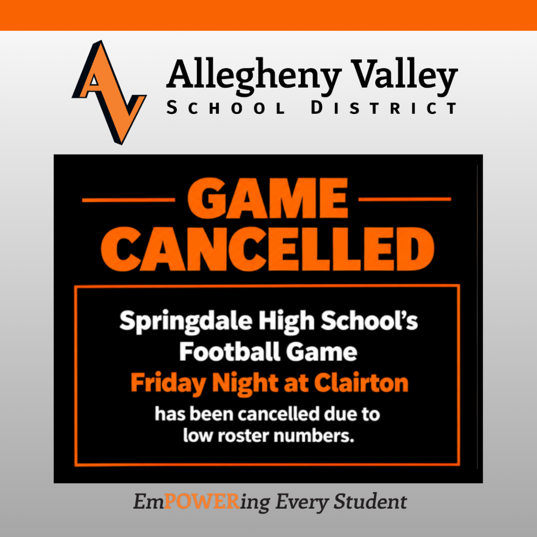 Friday Varsity Football Game Cancelled