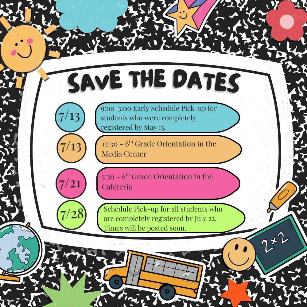 July Save the Dates 