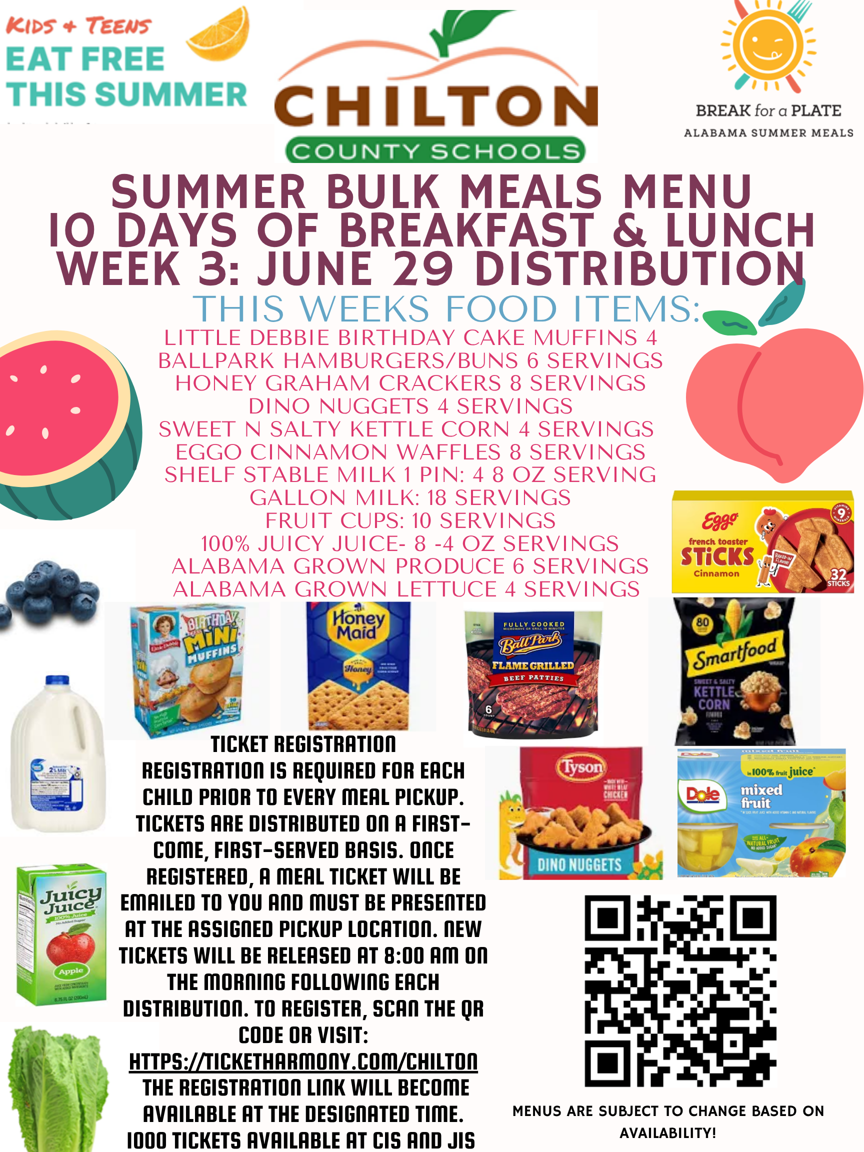 June 29 Bulk Feeding Sign Up - 8:30am today