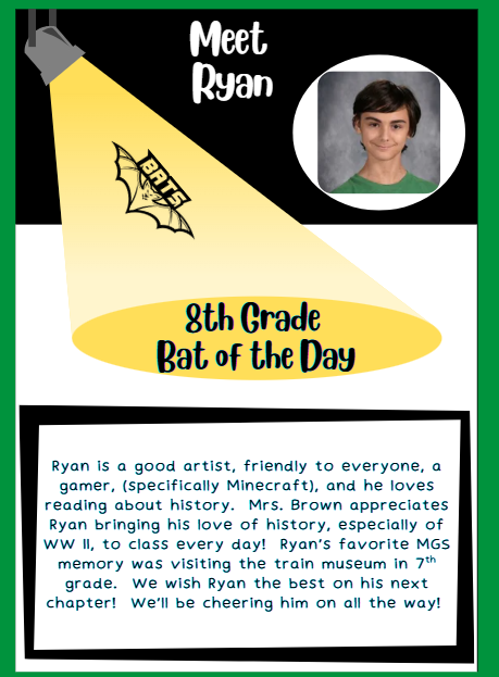 8th Grade Bat of the Day