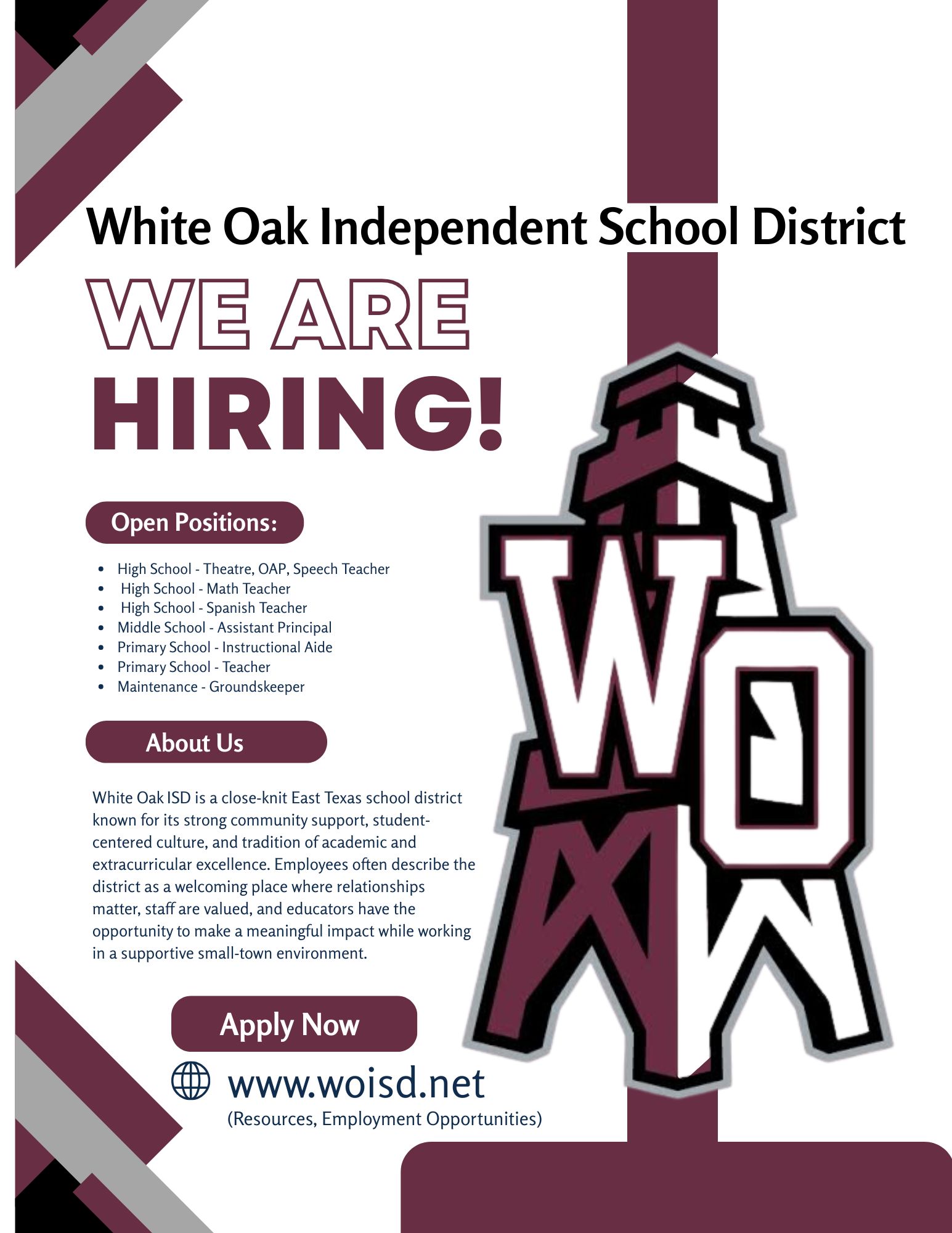 We are Hiring!