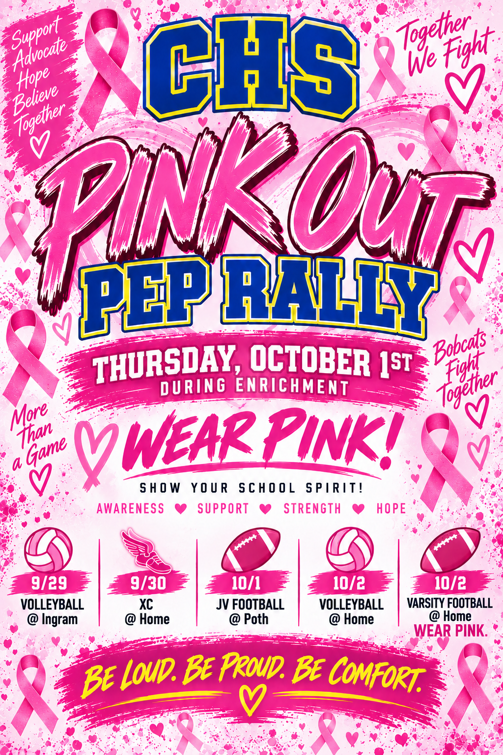 Pink Out Games and Pep Rally 