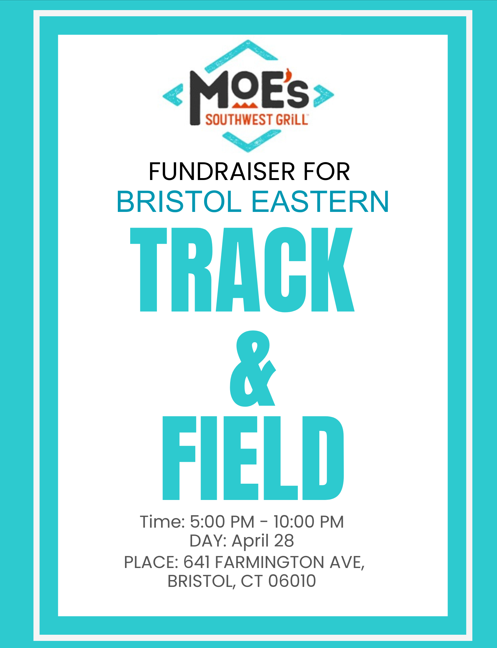 Don't Forget to Support BEHS Track and Field by Eating at Moe's TONIGHT!!!!