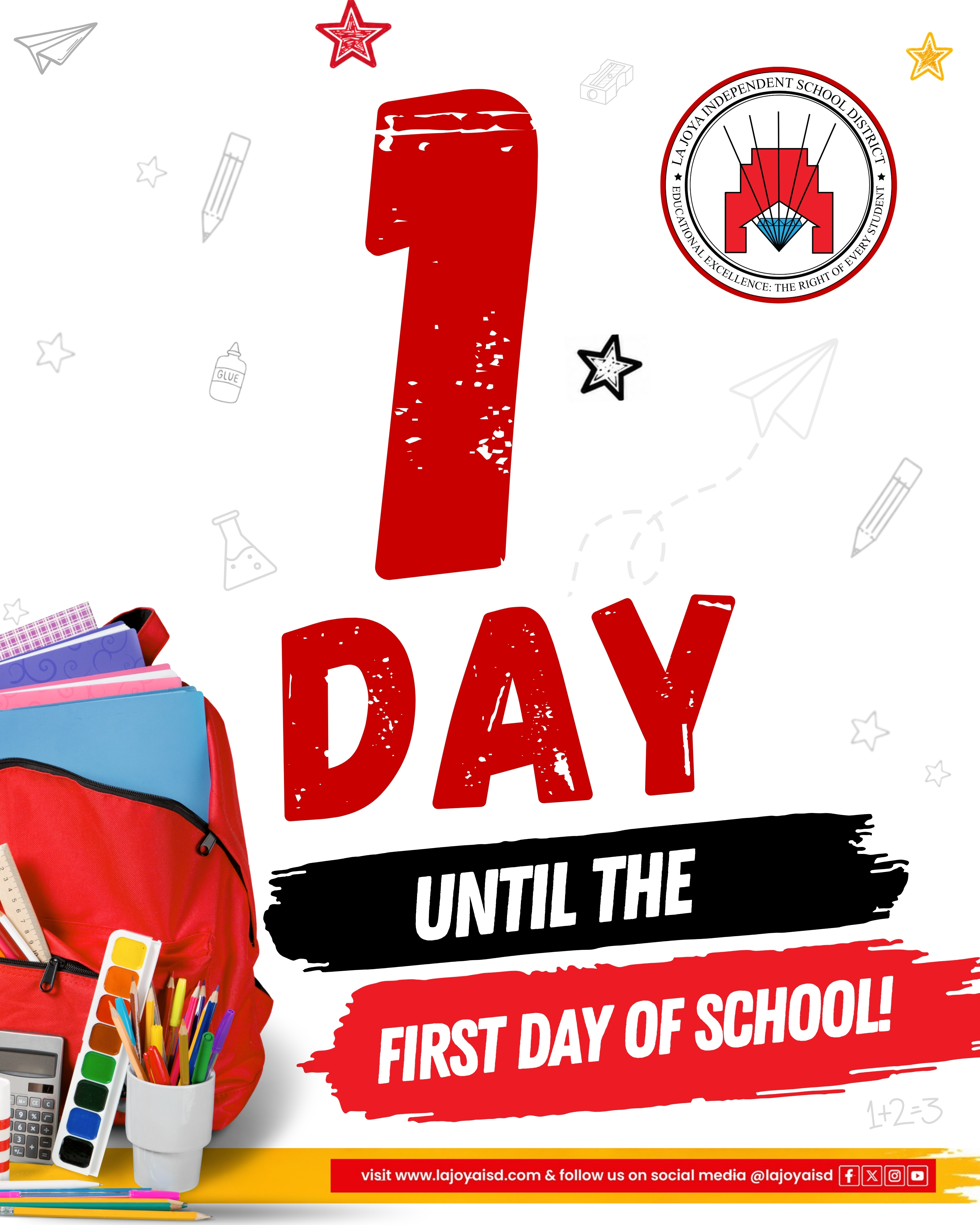 ⏰🎒 ONE. MORE. DAY! 📚✏️