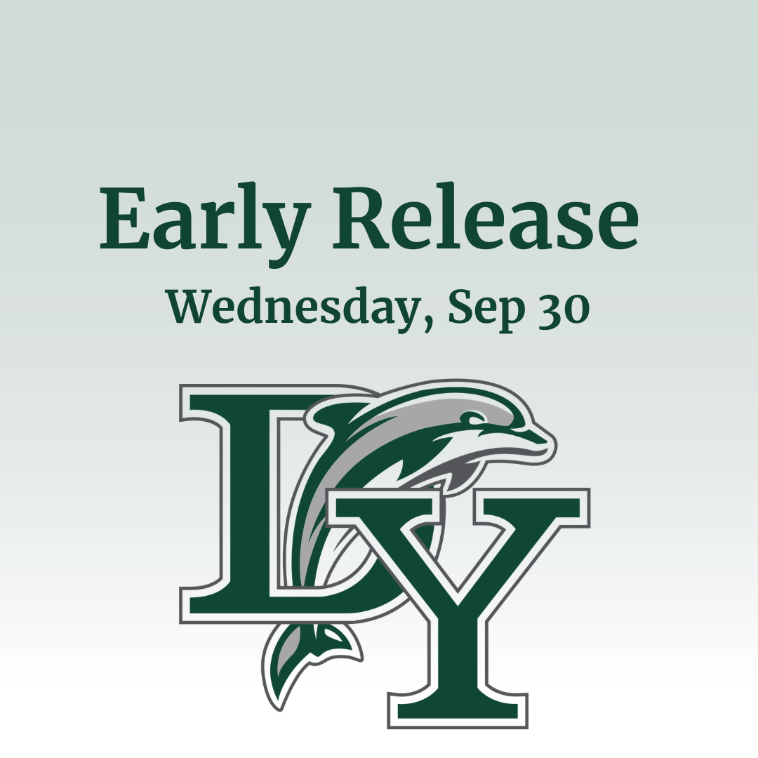 Reminder: 1.5 Hour Early Release Wednesday, September 30 - All Grades