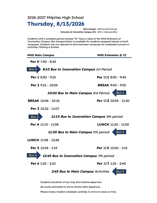 First Day of School Tomorrow - Important Information!