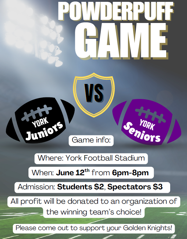 Join the Juniors and Seniors for a Powder Puff Game June 12!