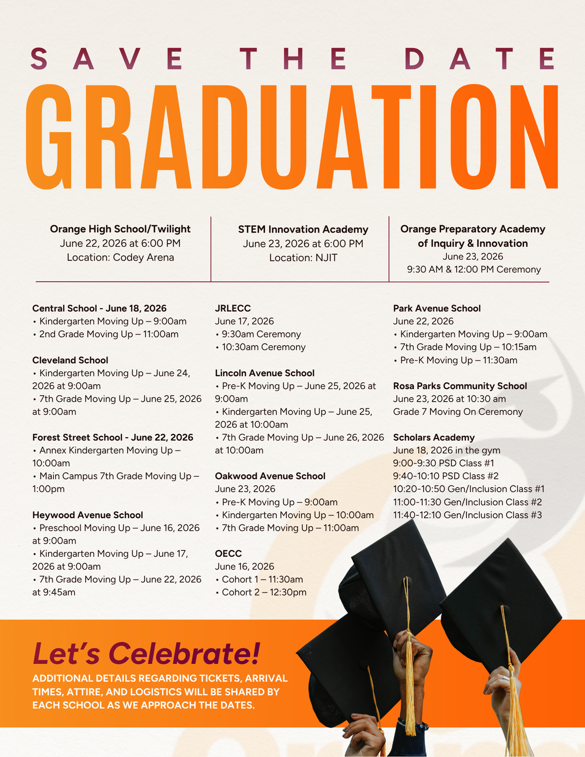Save the Date! 🎓