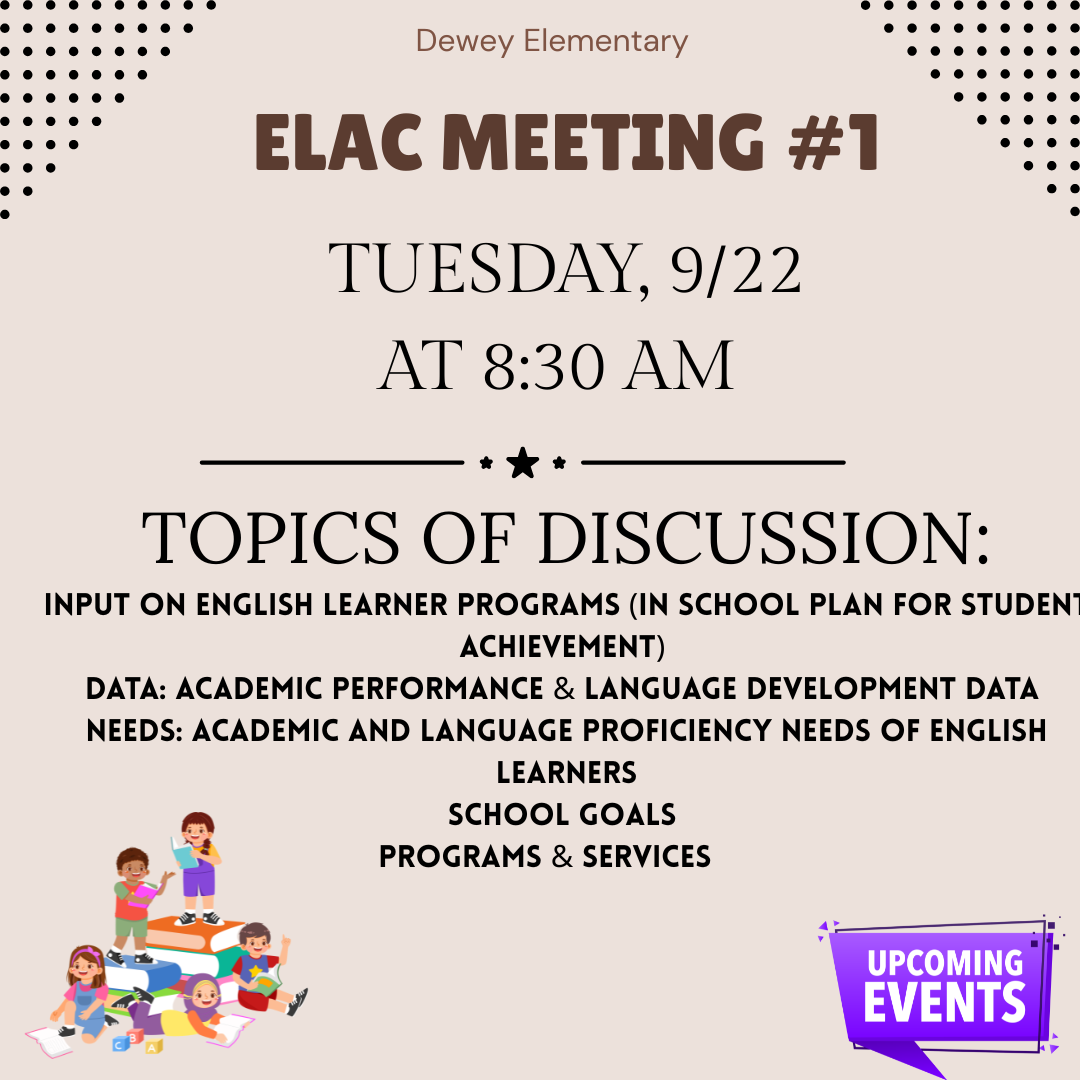 📚 English Learner Parent Meeting – Tuesday, September 22nd! 🌟