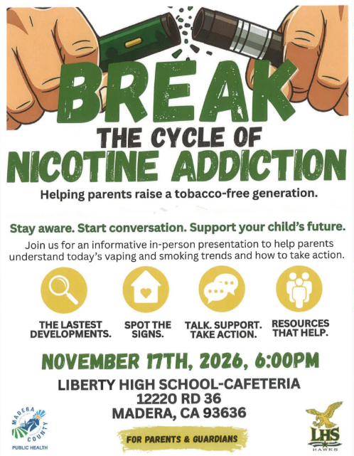 GVUSD Parent Academy:  Break the Cycle of Nicotine Addiction