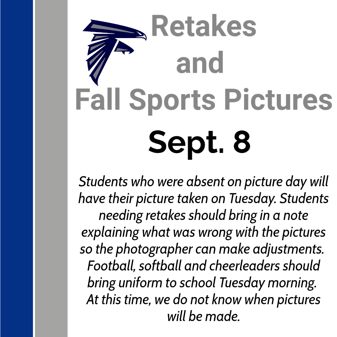 Retakes and Fall Sports