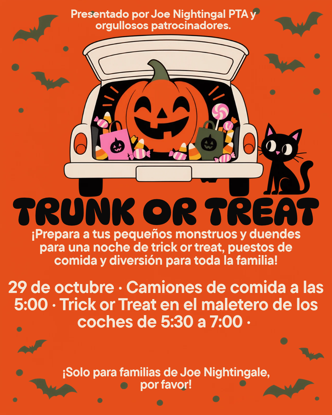 Trunk or Treat Spanish